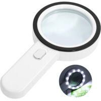 OEM Lupa De Lectura Iluminada, Aumento De 30x Con 12 Luces Led, Lupa De Bolsillo, Lupa Iluminada Para Lectura, Joyer&iacute;a, Personas Mayores, Personas Con Dis