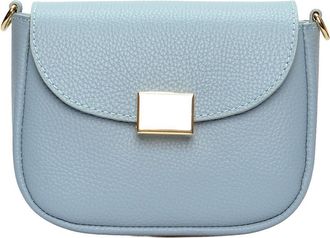 Anna Luchini Turquoise Rundleer Tas