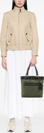 Louis Vuitton Pre-owned Womens Monogram Mini Lin Lucille Gm - Dark Green Textile - One Size