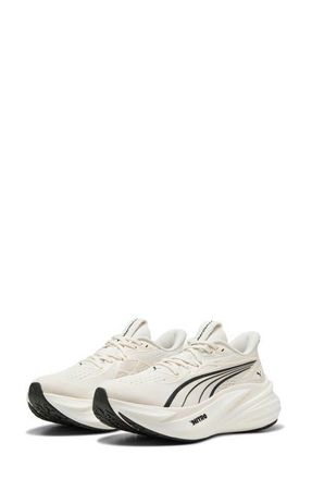 Puma MagMax NITRO 2 Running Shoe in Warm White/puma Black at Nordstrom, Size 6.5