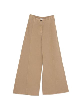 Forte_Forte Baumwollhose mit weitem Bein