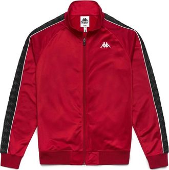Kappa Anniston Slim 222 Banda Jacket - Heren - Vesten met rits - Rood - S - Hoodies & sweatvesten