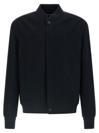 Ermenegildo Zegna Blue Regular Bomber Jacket