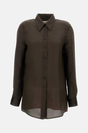 Khaite Brown Straight Cut Shirt