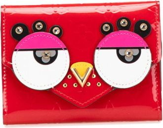 Louis Vuitton Cerise Monogram Red Color Leather Bill Wallet (Tri-Fold) (Pre-Owned)