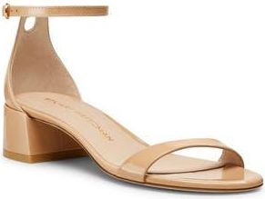 Stuart Weitzman Nudist Block 35 Ankle Strap Sandal in Adobe at Nordstrom Rack, Size 7.5