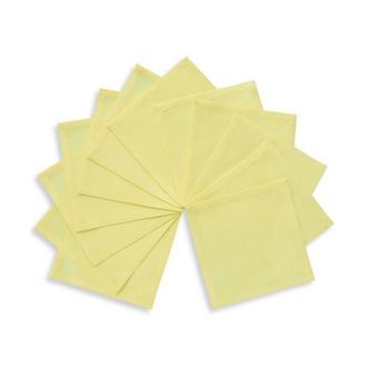 Solino Home Cotton Linen Plain Cocktail Napkins - Dru, 6 x 6 in Yellow at Nordstrom, Size Small