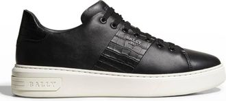 Bally Mattye Leather Low-Top Sneakers, Brand Size 6.5 ( US Size 7.5 )