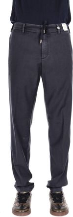 Myths Drawstring Delav&eacute; Wool-Cashmere Trousers