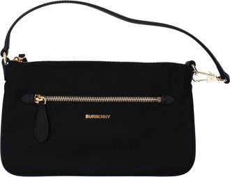 Burberry Womens Pouch Shoulder Bag - Black - One Size