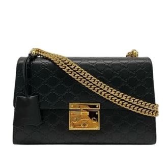 Gucci Pre-owned Cross Body Bags, female, Black, Size: ONE SIZE Pre-owned Vintage Shoulder Bag