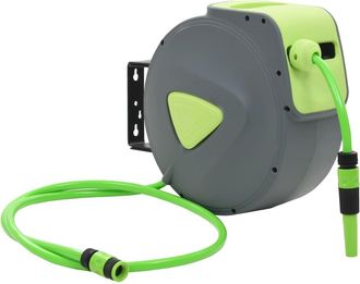 vidaXL Vidaxl - Carrete De Manguera Retr&aacute;ctil Autom&aacute;tico De Pared 20+2 M