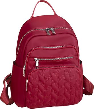 Generic Backpack Purse for Women Medium Size Womens Fashion Cloth Outdoor Travel Bag Leisure Backpack Backpack Laundry Bag Mesh (Red, One Size)