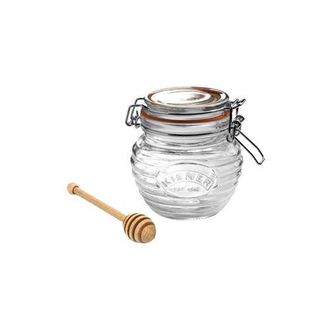 Kilner Honey Pot with Beechwood Dipper, 13.5 Ounce in Clear at Nordstrom