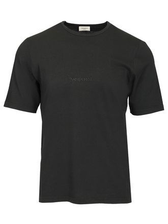 Saint Laurent Cotton T-Shirt Black