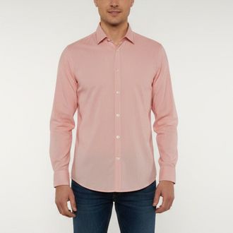 HUGO BOSS Boss By Hugo Boss Orange Printed Cotton Long Sleeve Ronni Shirt
