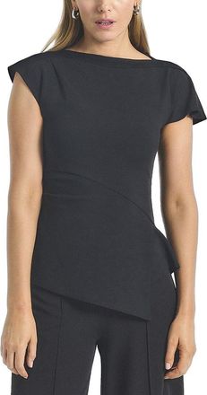 Derek Lam Luelle Crepe Knit Asymmetric Top