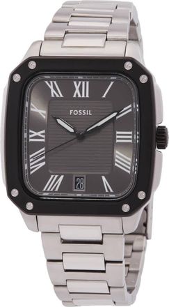 Fossil Crosby Quartz Grey Dial Mens Watch FS6122