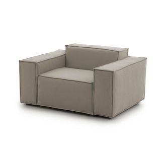 Dmora Sill&oacute;n Dciurri, Sill&oacute;n, 100% Made In Italy, Sill&oacute;n Relax En Tela Tapizada, 140x95h70cm, T&oacute;rtola - Dmora