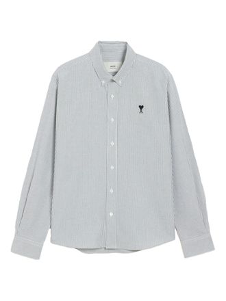 Ami Long Sleeve Contrasted Adc Button Down Collar Classic Shirt