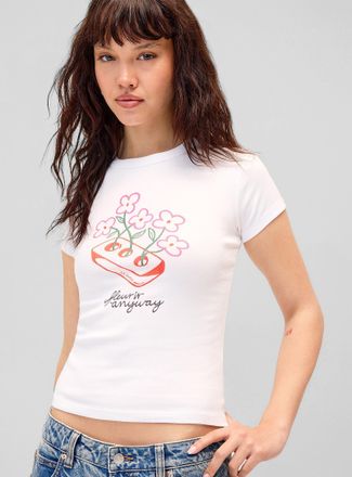Twik Womens Fleurir Anyway T-shirt Women in the Studio Collection
