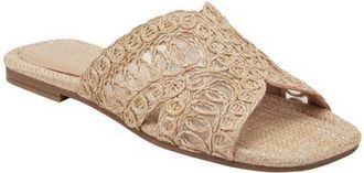 Marc Fisher Nalany Slide Sandal in Light Natural at Nordstrom, Size 7.5