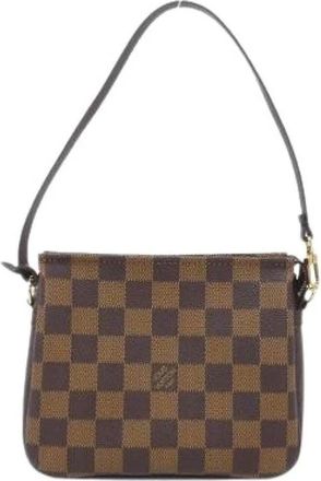 Louis Vuitton Pre-owned Shoulder Bags, female, Brown, Size: ONE SIZE Pre-owned Damier Makeup Pouch