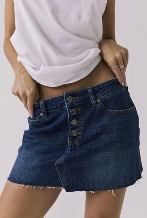 Chaser Sloane Mini Skirt In Blue
