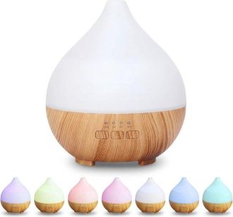 No Brand Adecuado Para Difusor De Aromas, Humidificador Ultras&oacute;nico De 100 Ml Para Aceites Esenciales De Aromaterapia, Led De 7 Colores Con Apagado Autom&aacute;tico
