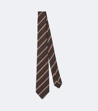 Kiton Striped silk tie