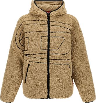 Diesel S-Zat Sweat-Shirt Puffer Jackets Beige-Uomo
