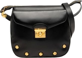 Ferragamo Pre-owned Borsa a tracolla borchiata - - Pre-owned - Donna - Nero - ONE SIZE