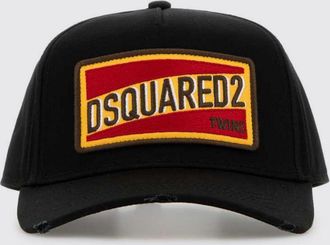 Dsquared2 Cappello Dsquared2 in twill di cotone con patch logo