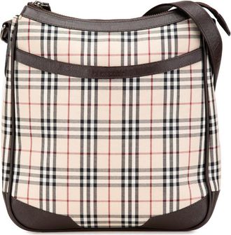 Burberry Pre-owned Burberry House Check Canvas Crossbody 7K9T7DU2IMF6B9U3