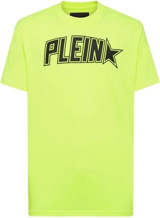 Philipp Plein T-Shirt Ronde Hals - Heren - T-shirts - Geel - 3XL - Katoen - Tops