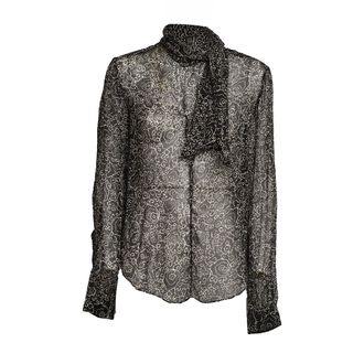 Isabel Marant Leona Printed Sheer Chiffon Blouse