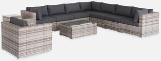 Sweeek Conjunto De Jard&iacute;n De Resina Tejida, 8 A 10 Plazas