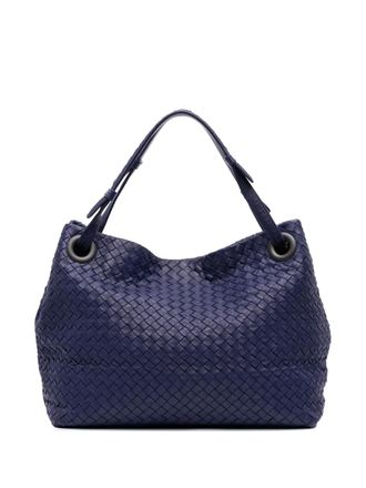 Bottega Veneta Borsa tote Intrecciato Garda media in nappa 2012-2025 - Blu