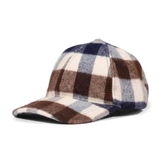 Aquascutum Club Check Baseball Cap - unisex - Petten - Veelkleurig - ONE Size - Wol - Accessoires