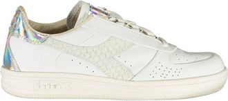 Diadora White Leather Women Womens Sneaker