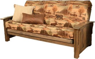 Kodiak Washington Frame-Rustic Walnut Finish-Canadian Mattress Futon Sofa Bed