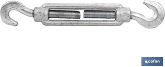 cofan Cofan - Tensor Gancho-gancho Z Din 1480 M-6 Caja 50 Unid., El Tensor Gancho - Gancho Zincado Din-1480 Se Utiliza Para Aparejar Cables, Barras, Cabos D