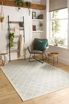 Origin Store Chateau Beige Non-Slip Washable Living Room Rug & Runner | Size: 160 cm x 230 cm