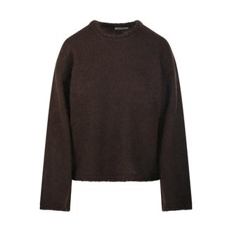 By Malene Birger Round-neck Knitwear, female, Brown, M, Cierra Braid Jumper
