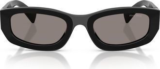 Miu Miu 0mu B04s Bold Rectangular Frame Sunglasses