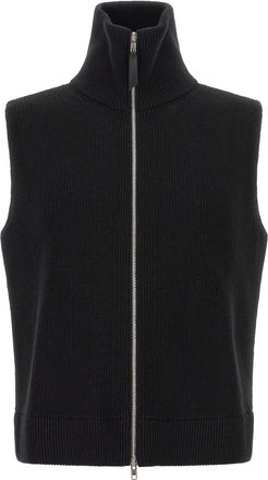 Maison Margiela Black Mock Collar Vest