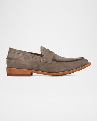 Frye Mens Tyler Flex Suede Penny Loafers