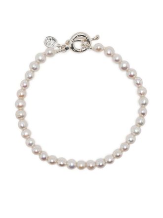 Dower & Hall Bracciale con barra a T - Bianco