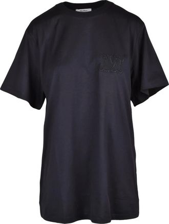 Max Mara T-Shirts - Dames - T-shirts - Zwart - XS - Katoen - Tops