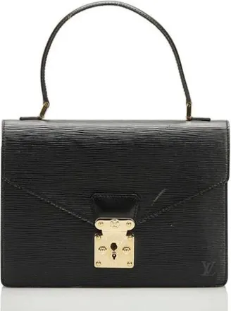 Louis Vuitton Tweedehands leren Louis Vuitton tassen - Dames - Vintage Handtas - Zwart - ONE Size - Leer - Vintage